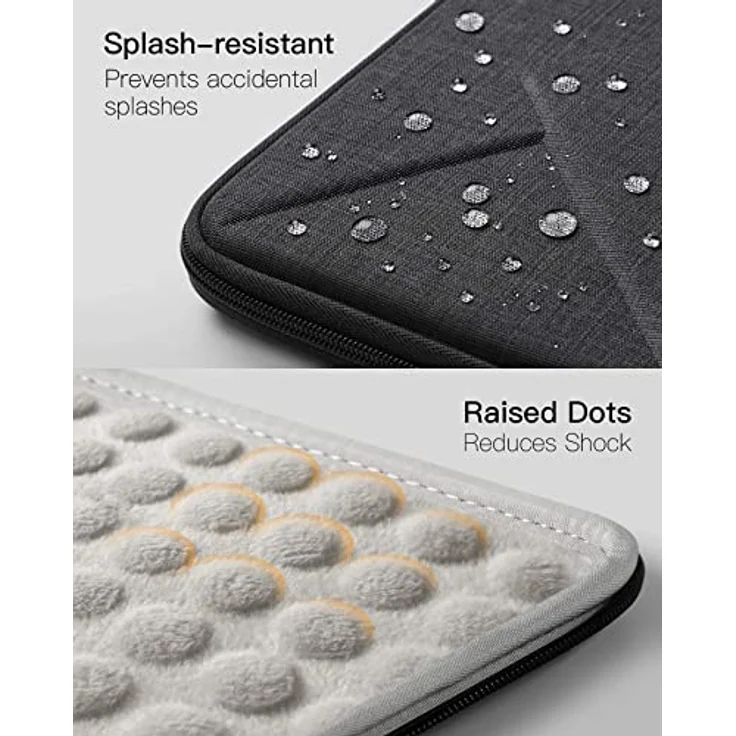 Inateck 13 Zoll stoßfeste Laptophülle Tasche Kompatibel mit MacBook Air 13 M2/M1 2022-2018, MacBook Pro 13 M2/M1 2022-2016, Surface Pro 9/8/7/6/X/5/4/3, XPS 13, Eva Superstarke Laptophülle – Bild 4