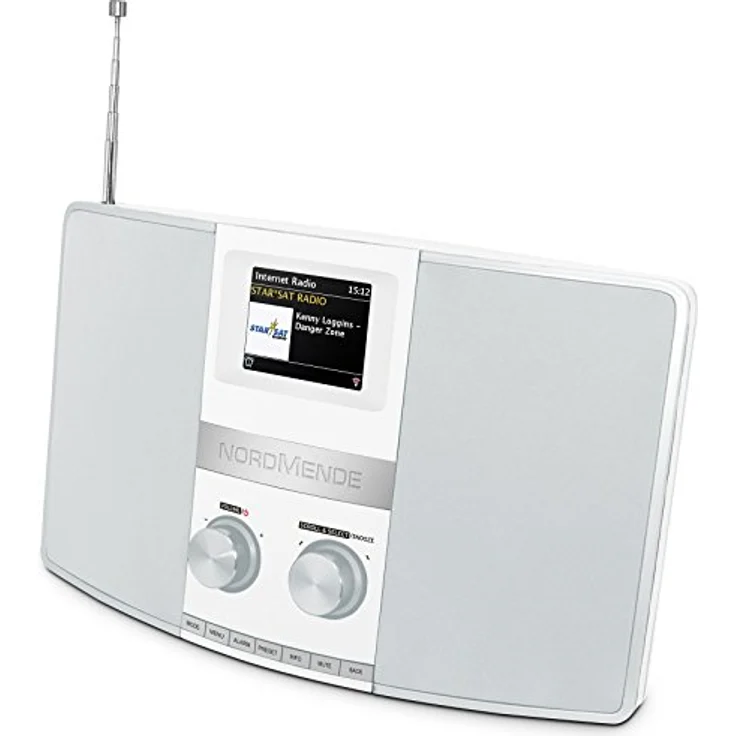 Nordmende Transita 400 Internetradio (DAB+ Radio, UKW, W-LAN, Spotify Connect, Bluetooth, NFC, Farbdisplay, Wecker, Kopfhöreranschluss, AUX-In) weiß-silber – Bild 5