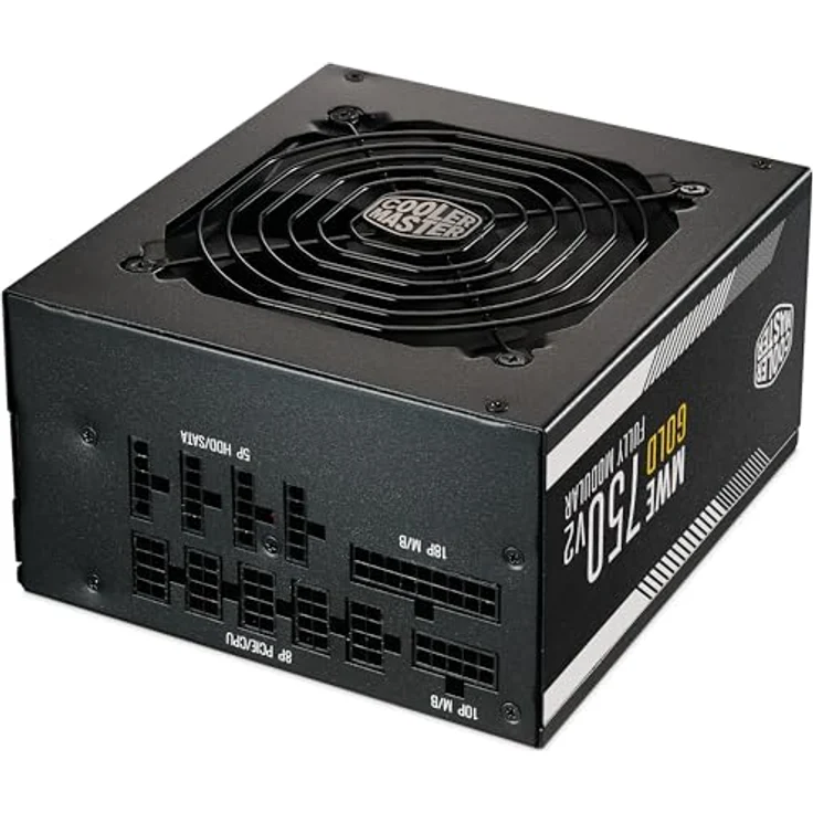 Cooler Master MWE Gold 750 V2 ATX 3.1 Vollmodulares Netzteil – ATX 3.1-Unterstützung, 80 Plus Gold, 750 Watt PC-Netzteil, PCIe 5.1-Verkabelung, 120 mm HDB-Lüfter, Hochtemperaturschwelle – Bild 2