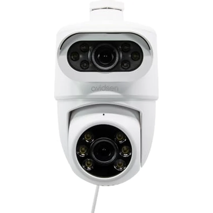 Avidsen HomeCam Dual PTZ, Motorisierte 2K-IP-Außenkamera mit zwei Objektiven, Nachtsicht und Smartphone-Benachrichtigung – Bild 1