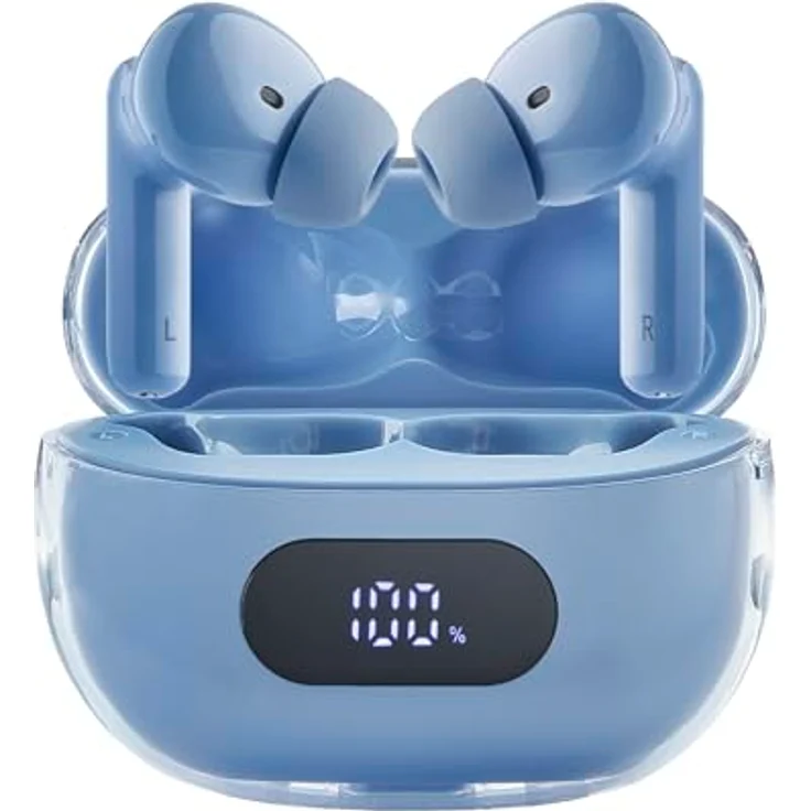 Intenso Buds Earphone Plus T315AE Blue, In-Ear-Kopfhörer mit Bluetooth, USB-C und Freisprechfunktion – Bild 2