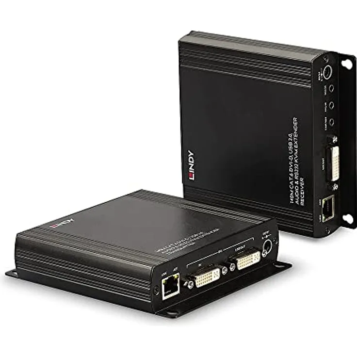 LINDY 39245 140m Cat.6 DVI-D KVM Extender, USB 2.0, Audio & RS232
