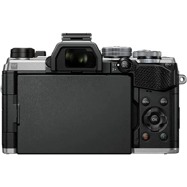 OM SYSTEM OM-5 Micro Four Thirds Systemkamera Inkl. M.Zuiko Digital 14-150mm F4-5.6 II Objektiv, 20 MP Live MOS-Sensor, Optimierte 5-Achsen-Bildstabilisierung, IP53, Silber/Schwarz – Bild 3