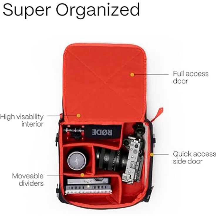 Moment Alles Kameraeinsatz – Schwarz, 8L, Robustes Design, Wasserabweisend, Integrierte Filterschlitze – Bild 5