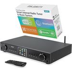 MAJORITY Fitzwilliam, DAB Plus Internetradio WLAN Tuner mit Spotify Connect, Fernbedienung und Farbdisplay, Schwarz