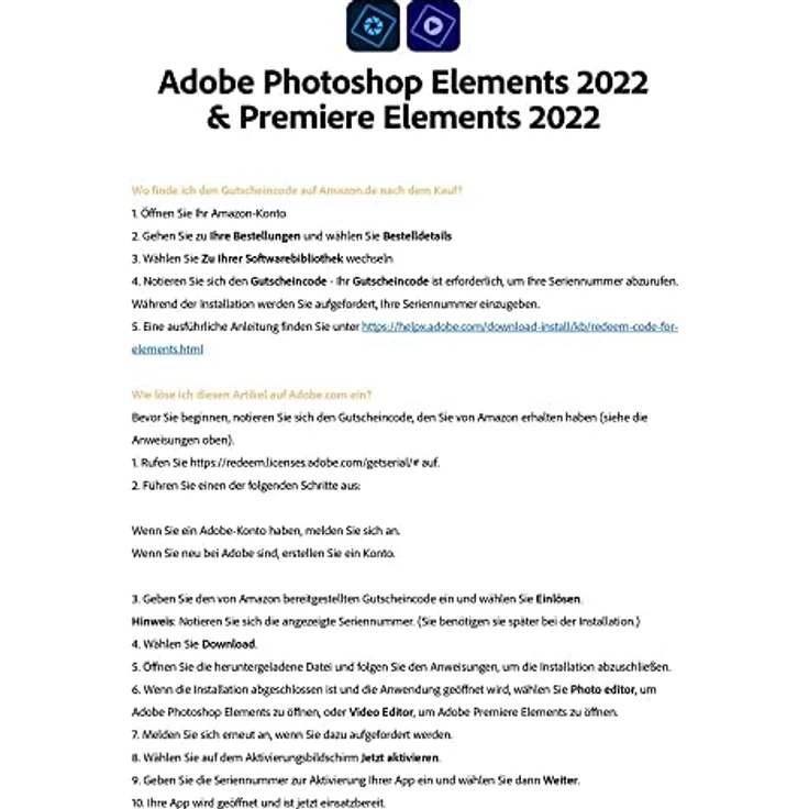 Adobe Photoshop & Premiere Elements 2022|Bundle|1 Gerät|unbegrenzt|PC/Mac|Disc|Disc – Bild 2