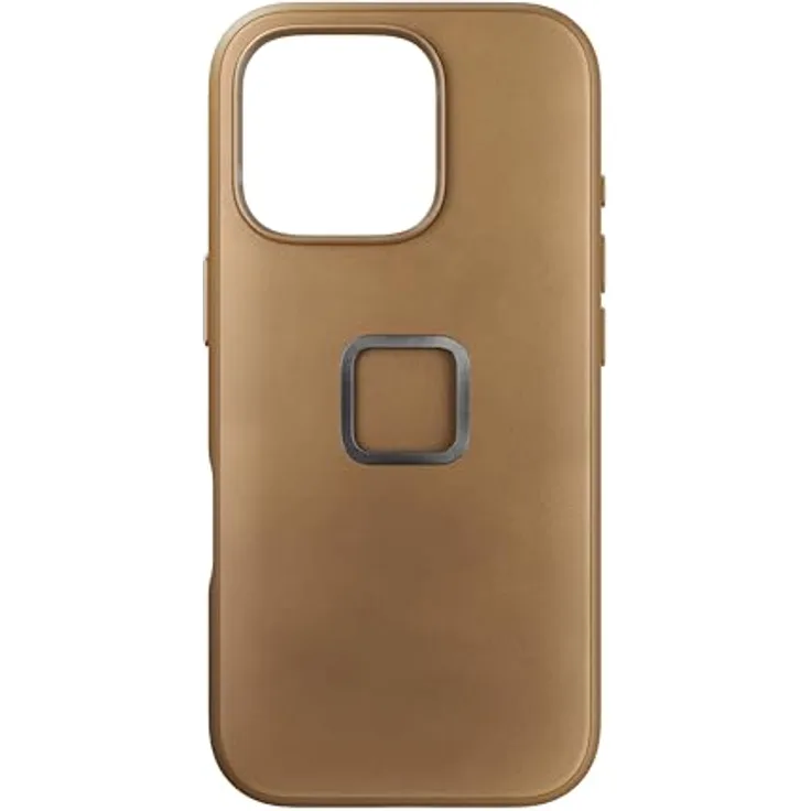 Peak Design Mobile Everyday Hülle für iPhone 16 Pro, Magsafe-kompatibel, ultradünn mit SlimLink Befestigungssystem, Tan