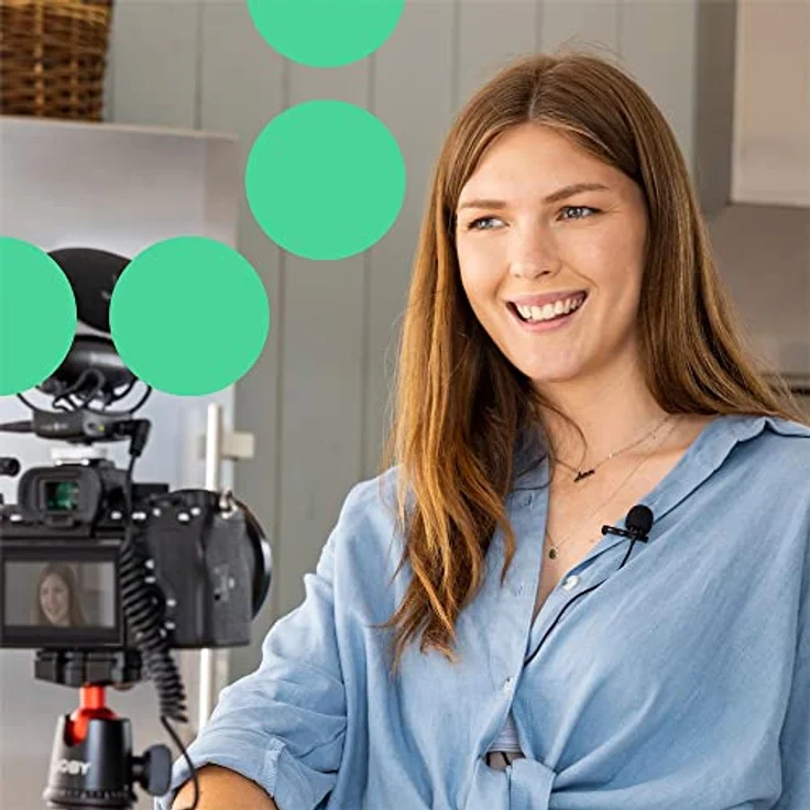 JOBY Wavo Lav PRO professionelles Lavalier Mikrofon, Ansteckmikrofon Omnidirektional tragbar mit äußerst Kleiner Profikapsel, für Kameras, Ansteckmikrofon Kabellos, Mikrofon Kabellos, 2,5 m, Schwarz – Bild 4