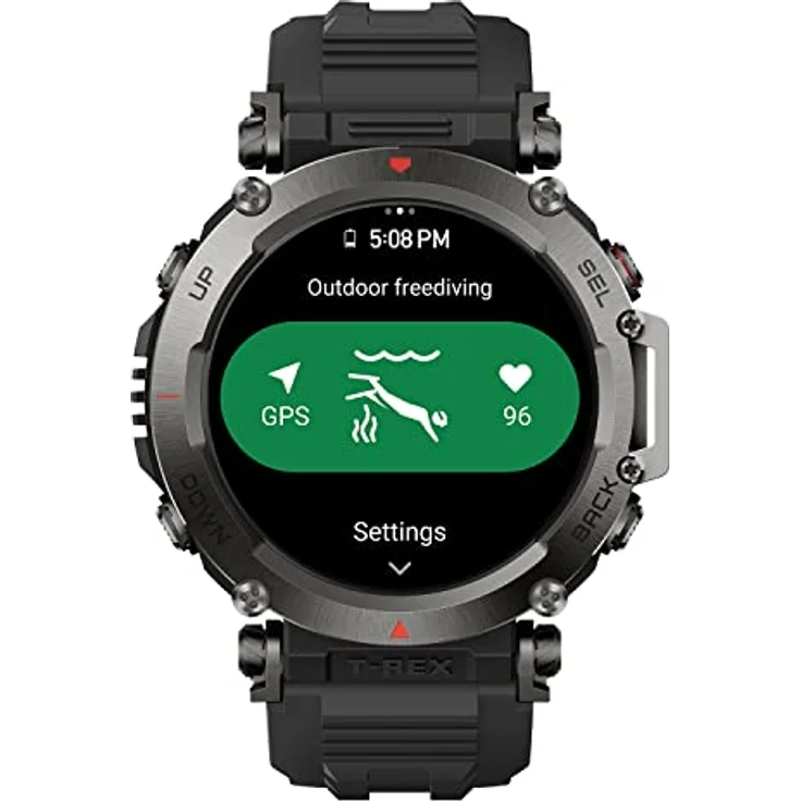 Amazfit T-Rex Ultra Outdoor Smartwatch, Dual-Band GPS, Routen-Import & 6 Navigation, Freitauch-Unterstützung & 10 ATM Wasserdichtigkeit, -30℃ Ultra-Tieftemperatur-Betrieb in Militärqualität – Bild 2