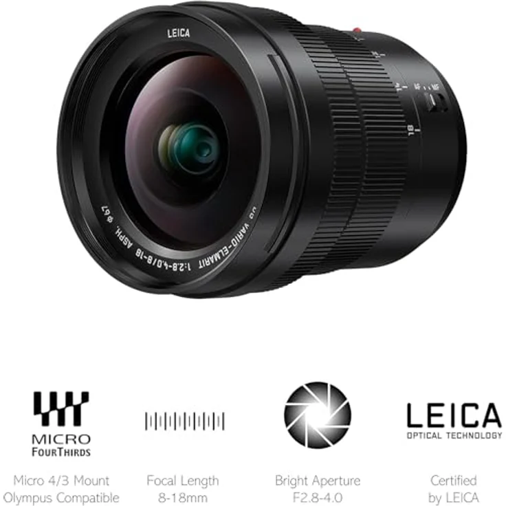 Panasonic Leica DG-Objektiv H-E08018, Vario-Elmarit 8-18 mm-F2.8-4.0 ASPH Schwarz – Bild 4