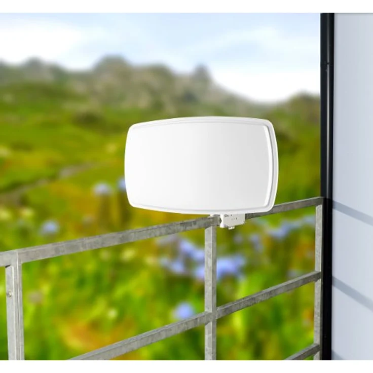 esoSAT Satelliten-Flachantenne FA-320.HD mit digitalem Twin-LNB SAT Parabolantenne Antenne Satellitenschüssel Satelit digital Fernsehantenne TV LNBs Stick Anlage Fenster Satellit – Bild 2