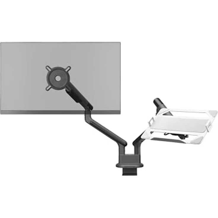 One For All Premium Laptophalterung für Monitorarm, Aluminium (matt) mit ergonomischem Design für mehr Schreibtischplatz – Bild 7
