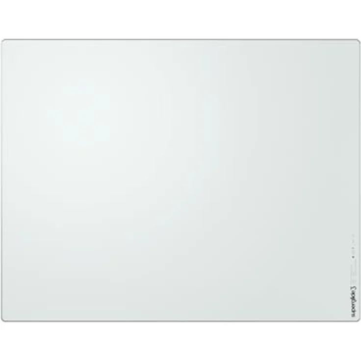 Pulsar Gaming Gears Superglide Pad v3 Type-S, Aluminium-Silikat-Glas, rutschfeste Silikonbasis, weicher R-Edge, 420 mm x 330 mm, weiß – Bild 1