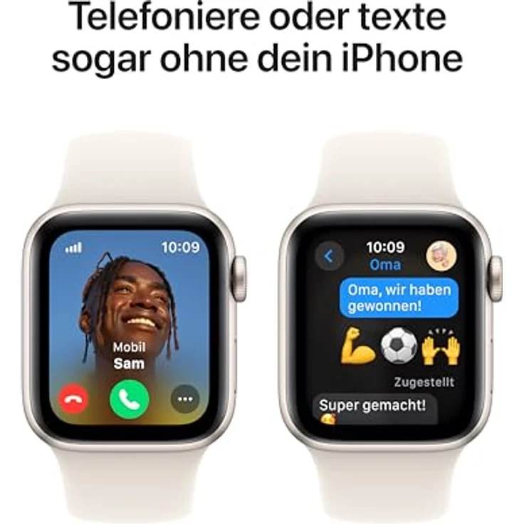 Apple Watch SE (2024) Smartwatch (Watch OS) - Motivierende Fitnessdaten, innovative Features - Apple - Dunkelgrau – Bild 4