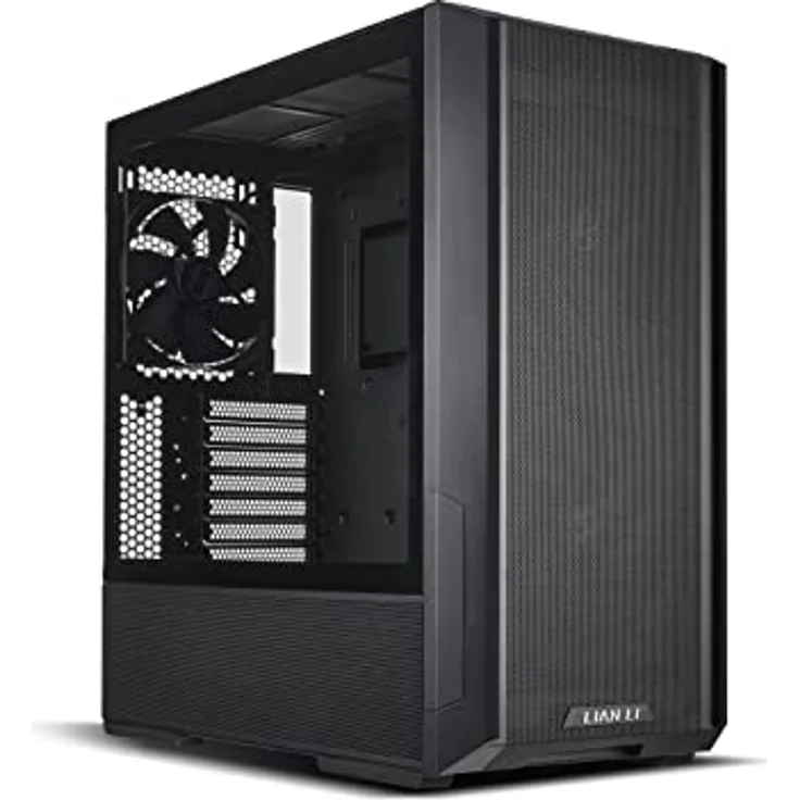 Lian Li LANCOOL 216X PC-Gehäuse - 392 mm GPU-Größe - Design mit hohem Luftstrom - inklusive 160-mm-Lüftern, Stahl, Midi-Tower, Schwarz – Bild 4