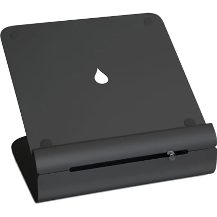 Rain Design iLevel 2 Adjustable Height Stand, höhenverstellbarer Laptopständer aus eloxiertem Aluminium, schwarz – Bild 1