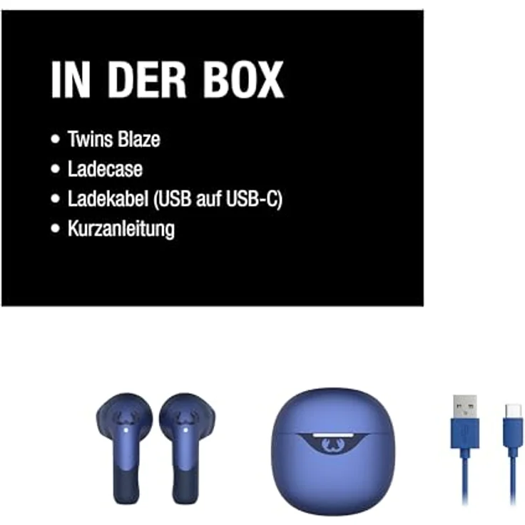 Fresh'N Rebel Twins Blaze ENC (32 h), Kopfhörer, Blau mit Dual-ENC-Mikrofonen und Multipoint-Bluetooth Verbindung – Bild 7