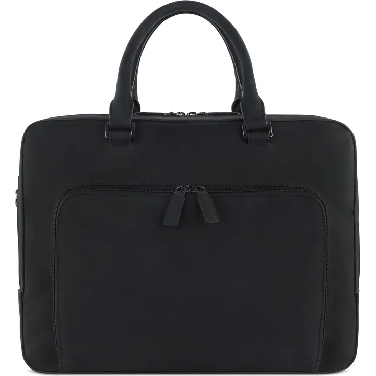 Bugatti Aktentasche Luca Briefcase (17"), Notebooktasche aus mattem Ziegenleder