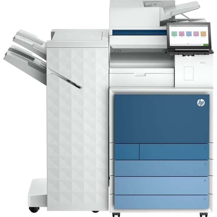 HP LaserJet Enterprise Flow MFP 8801z+, Multifunktionsdrucker A3, Farbe, 60 Seiten/Min., 2180 Blatt, Netzwerk-Fax