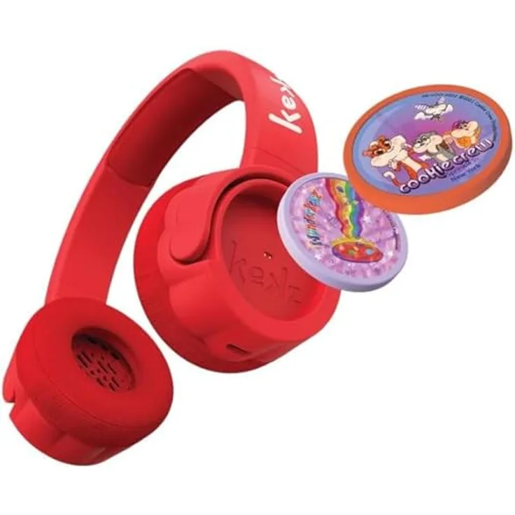 Kekz Kekzhörer inkl. Wunderkekz + Cookie Crew Kopfhörer, On-Ear mit Lautstärkebegrenzung 85dB und Click & Play System für Kinder