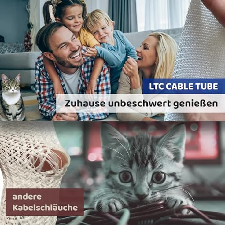 Label-the-cable Tube LTC 5120 Kabelschlauch 2 Meter wei  - Preisvergleich – Bild 4