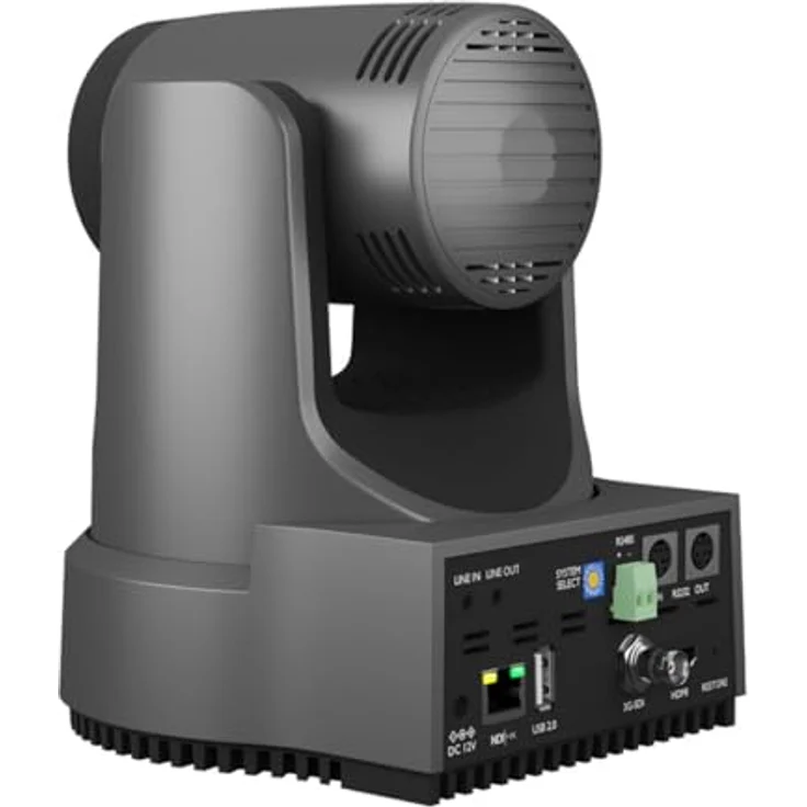 PTZOptics Move 4K, Netzwerkkamera mit 12x optischem Zoom, Auto-Tracking und 4K UHD, Grau – Bild 5
