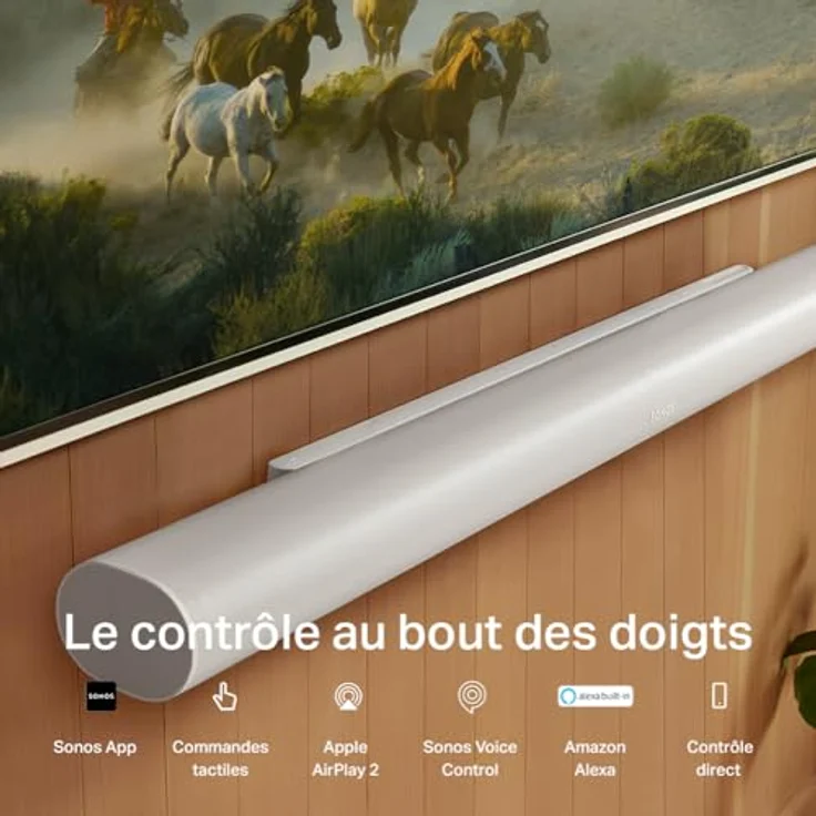 Sonos Arc Ultra mit Dolby Atmos und Voice Control – 9.1.4 Surround Sound für TV und Musik – Weiß – Bild 5