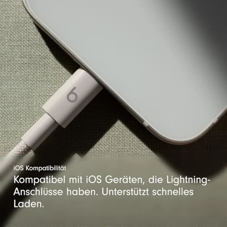 Apple USB-C auf Lightning Gewebtes Kabel, 150 cm, Surge Stone, für iPhone und iPad – Bild 3