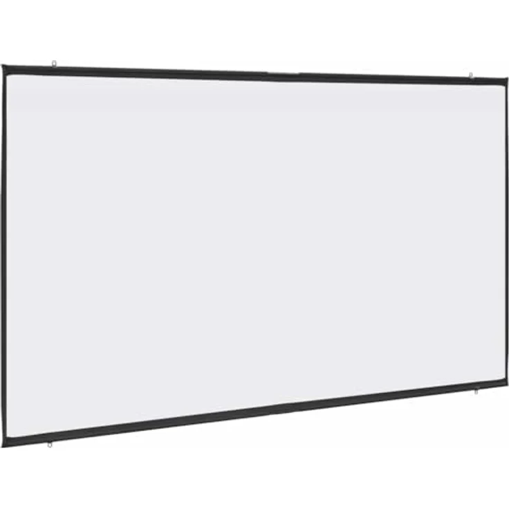 vidaXL Projektionsleinwand 108 Zoll 16:9, manuelle wandhängende Beamer-Leinwand für Büro und Heimkino, robustes Polyester, optimierte Bildqualität – Bild 1