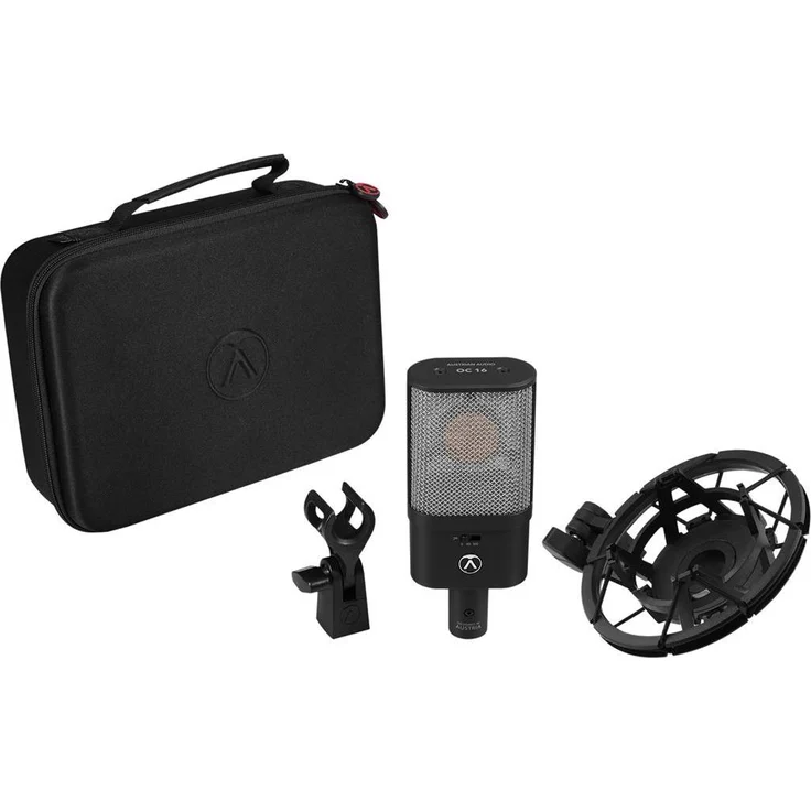 AustrianAudio OC16 Studio Set, Membrankondensatormikrofon mit CKR6-Kapsel und kardioidem Muster, schwarz