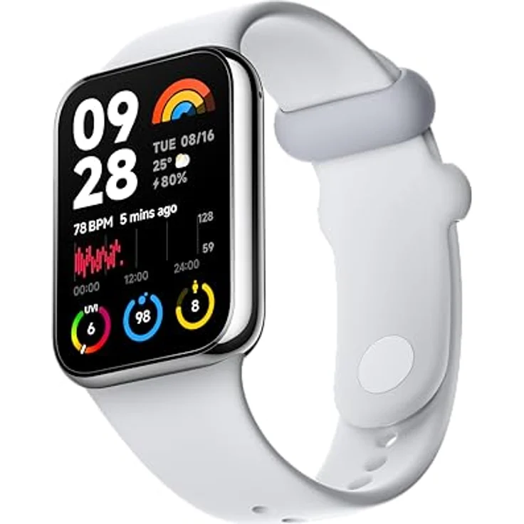 Xiaomi Smart Band 8 Pro Fitness-Tracker, 1,74" AMOLED Display, bis 20 Tage Akku, 5ATM, SpO2 Tracking, Schlaf-und Pulsüberwachung, 150+ Trainings Modi, Schrittzähler, Hellgrau – Bild 3