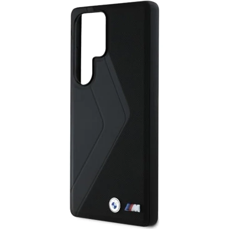 BMW Handyhülle Galaxy S25 Ultra, MagSafe kompatibel, Kunstleder schwarz mit Metall-Logo, 6,9 Zoll, Kantenschutz – Bild 6
