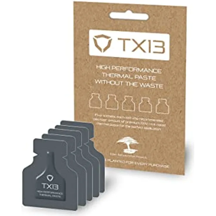 Streacom TX13 Wärmeleitpaste - Extrem leistungsfähig, 1,25 g, umweltfreundliche Verpackung