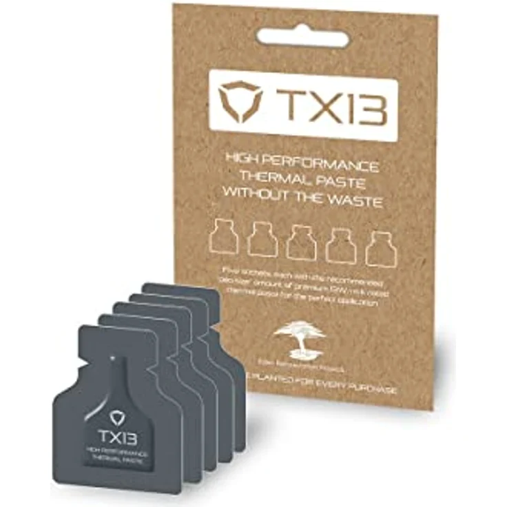 Streacom TX13 Wärmeleitpaste - Extrem leistungsfähig, 1,25 g, umweltfreundliche Verpackung – Bild 1
