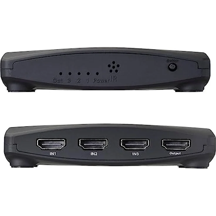 SpeaKa Professional SP-HDS-200 3 Port HDMI-Switch mit Fernbedienung UHD 8K @ 60 Hz, UHD 4K @ 120 Hz – Bild 3