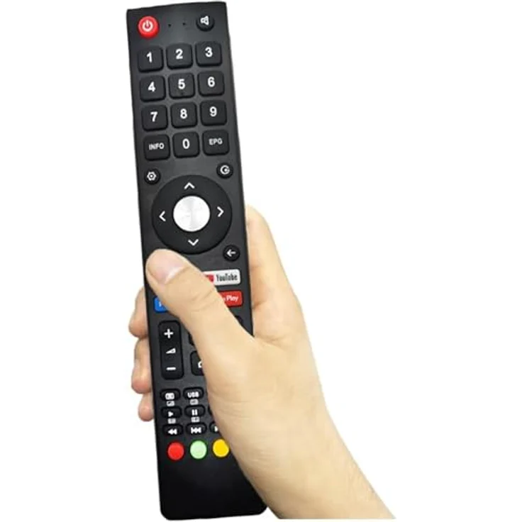 Mycotech Fernbedienung für CHiQ SABA und Changhong Smart-TV, Infrarot mit Direktwahltasten für Netflix, YouTube, Prime Video und Google Play – Bild 4
