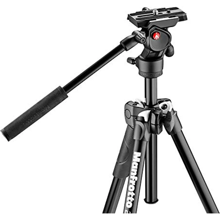 Manfrotto mk290lta3-v Kit 290 Leichtes Stativ mit Video-Fluidkopf, schwarz – Bild 4