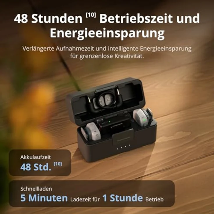 DJI Mic Mini 2, Kompaktes drahtloses Mikrofonset mit 2 TX, 1 Mobile RX, Ladeschale und 48 Stunden Betriebszeit – Bild 8