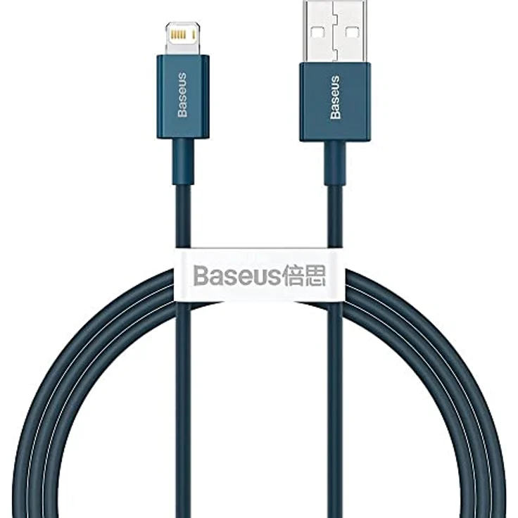 Baseus Superior Series USB auf iP Kabel, 1m, 2,4A, blau, für schnelle Datenübertragung und Aufladung – Bild 2