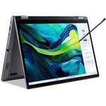 ACER Aspire Spin 14 (ASP14-52MTN-51V5) mit Tastaturbeleuchtung, Convertible, Zoll Display Touchscreen, Intel® Core™ Ultra 5 115U Prozessor, 16 GB RAM, 512 SSD, Keine Grafikkarte, Steel Gray, Windows 11 Home (64 Bit)