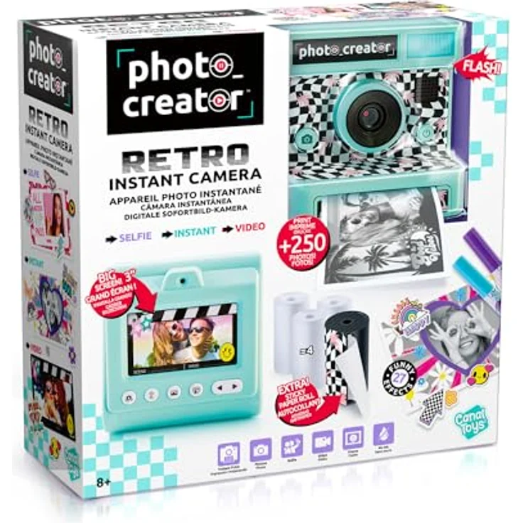 Canal Toys APPAREIL Photo INSTANT Retro Sofortbildkamera, CASCLK019 – Bild 3