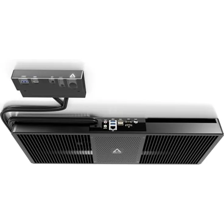 ARCTIC Senza 5500GT, Passiv gekühlter Mini-PC zur Montage unter dem Tisch, AMD Ryzen 5, 16 GB RAM, 1 TB SSD, Windows 11 Home, lautlos, 2.5G LAN, USB3.2, BT 5.3