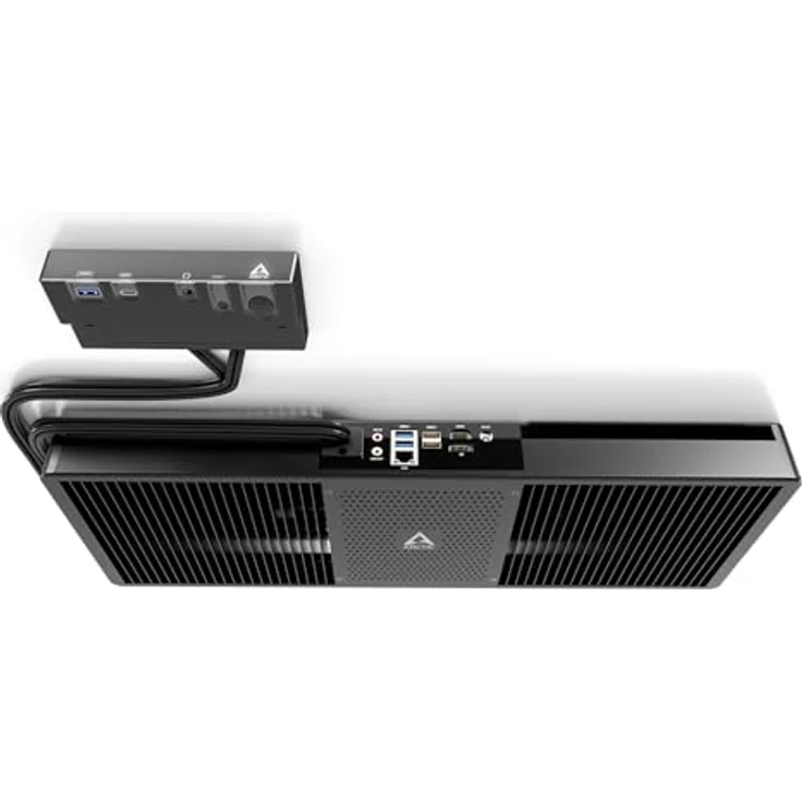 ARCTIC Senza 5500GT, Passiv gekühlter Mini-PC zur Montage unter dem Tisch, AMD Ryzen 5, 16 GB RAM, 1 TB SSD, Windows 11 Home, lautlos, 2.5G LAN, USB3.2, BT 5.3 – Bild 1