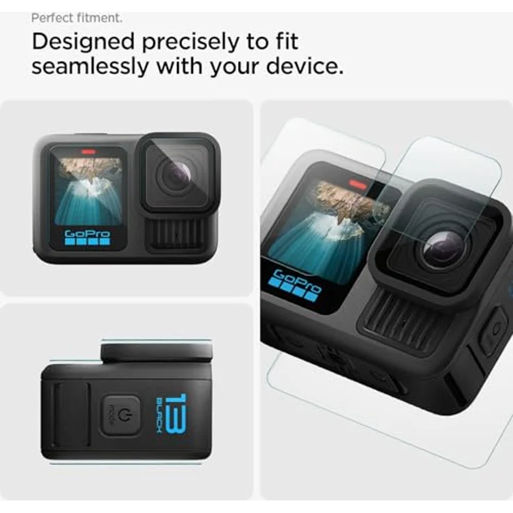 Spigen Glas.tR Slim Schutzfolie für GoPro Hero 13 Black, 6 Stück, Anti-Kratzer, kristallklar, 9H Härte – Bild 4