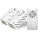 STRONG Powerline 600 Triple Pack | enthält 3 Powerline 600 Adapter | bis zu 600 Mbit/s |HomePlug AV Standard | Reichweite über 300 m | Verbindung über Ethernet-Kabel