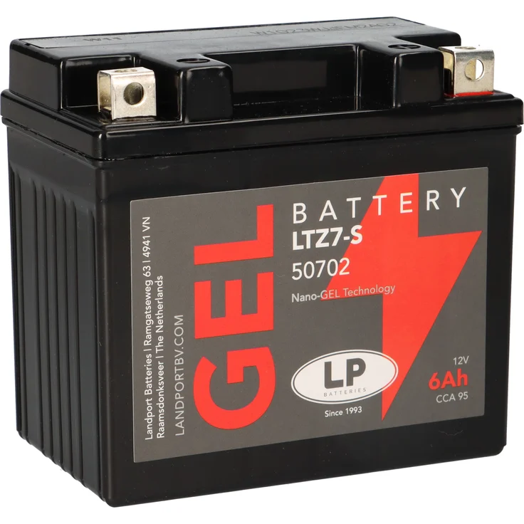 Landport LTZ7-S, 12V 6Ah Motorrad Startbatterie mit mehr Startleistung und werkseitig aktiviert