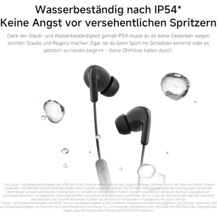 Xiaomi BHR8931GL USB-C Stereo Headset White - Kopfhörer mit 12.4mm Treiber und IP54 Schutz – Bild 9