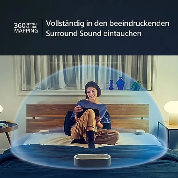 Sony HT-AX7 tragbares Heimkinosystem - Kinosound überall mit 360° Raumklang - Bis zu 30 Stunden Akkulaufzeit - Bluetooth- – Bild 2