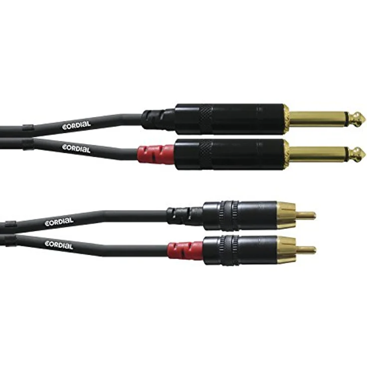 Cordial CFU 0.6 PC, Cinch-Klinkekabel 0,6 m, hochwertige Audioverbindung – Bild 1