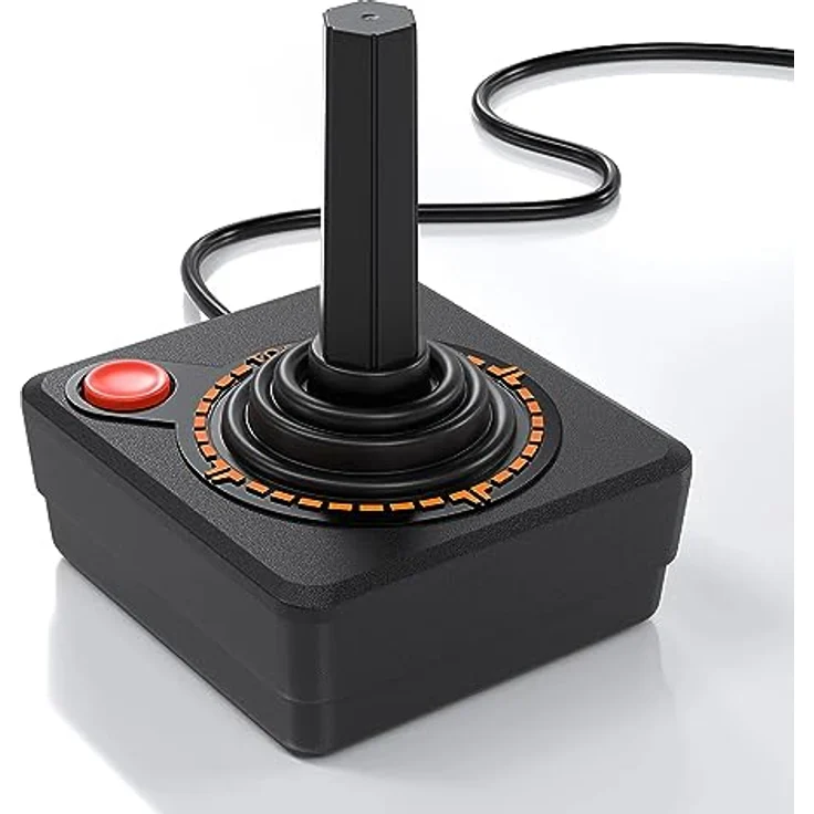 ATARI CX40+ Joystick, Originalgetreu für den Atari 2600+ und ältere Modelle, schwarz – Bild 3